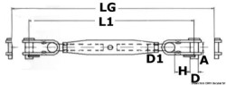 Napinák w. 2 kĺbové čeľuste AISI 316 10 mm